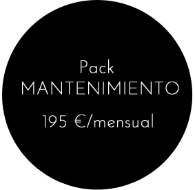 Pack mantenimiento, 195 € mensual